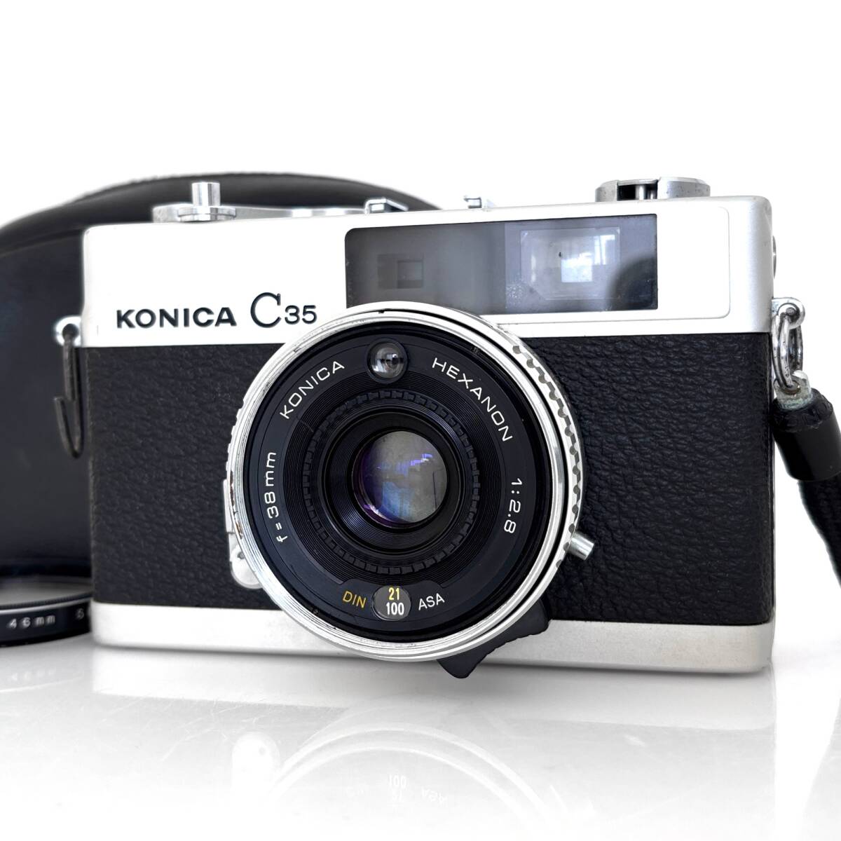 二重像などOKです【コニカ】KONICA C35 フィルムレンジファインダーカメラ Hexanon 38mm F2.8 #S575