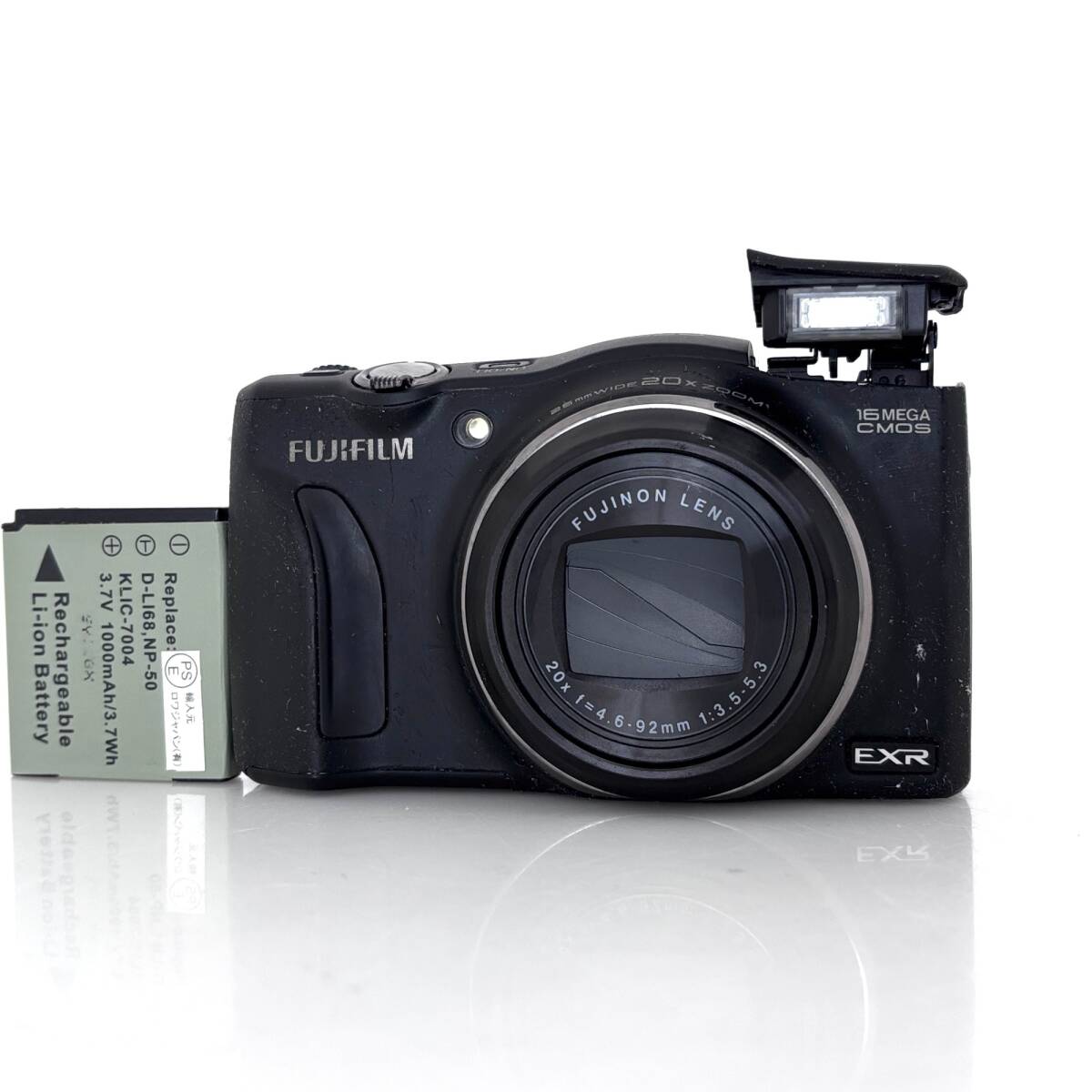 【フジフイルム】FUJIFILM FinePix F770EXR ブラック デジタルカメラ +バッテリー #U114