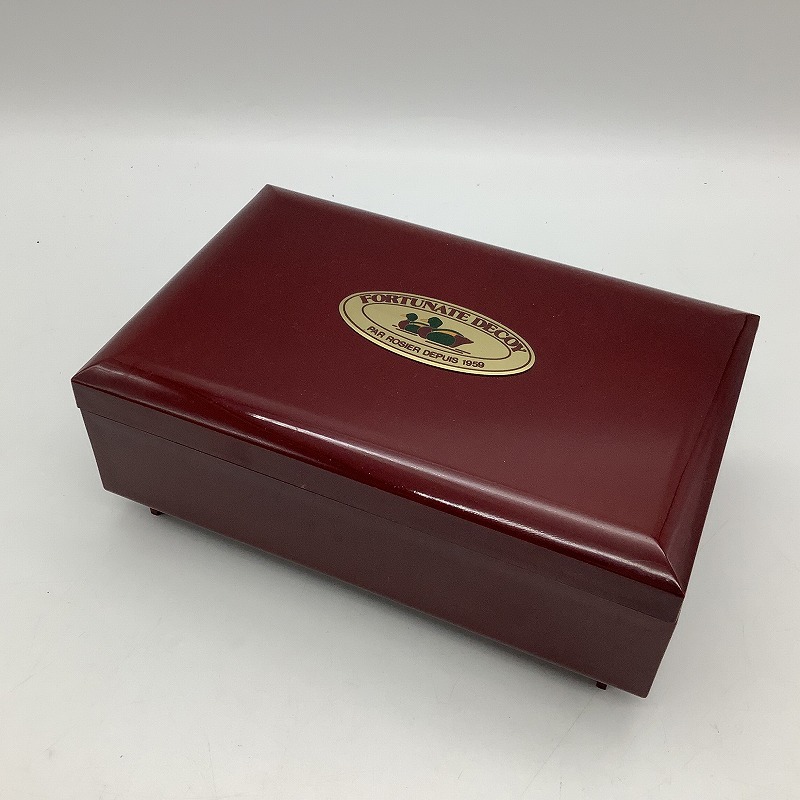 n5973 オルゴール付き小物入れ ジュエリーボックス 鏡付きFORTUNATE DECOY PAR ROSIER DEPUIS 1959