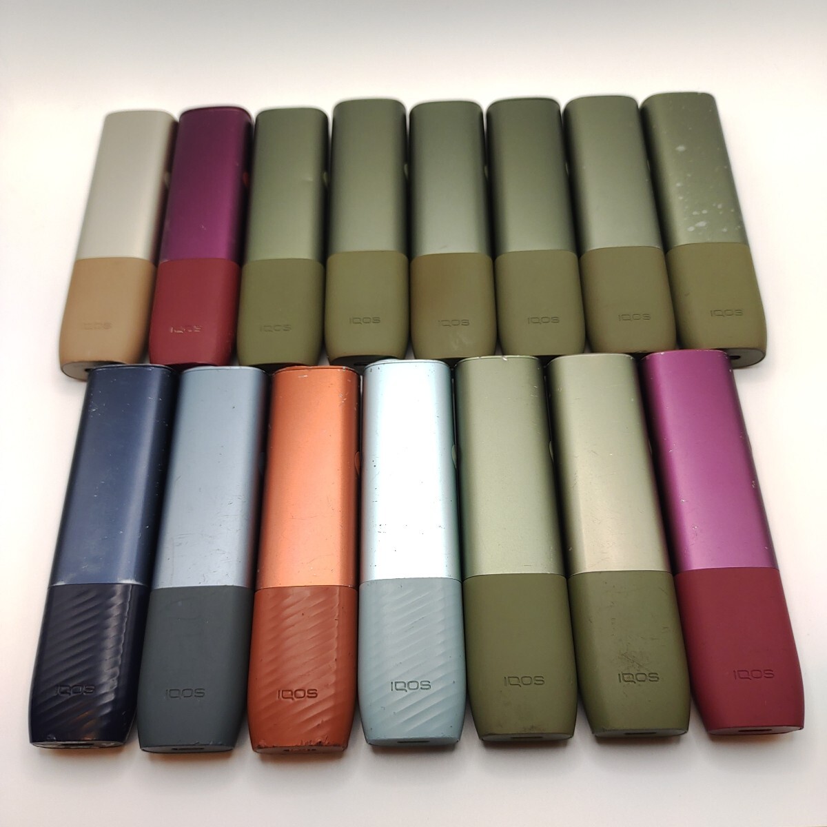 IQOS ILUMA ONE アイコス イルマ ワン 本体 15セット 3個は蓋無し 電子タバコ 加熱式たばこ HPY-36000 【動作OK バッテリー良好】