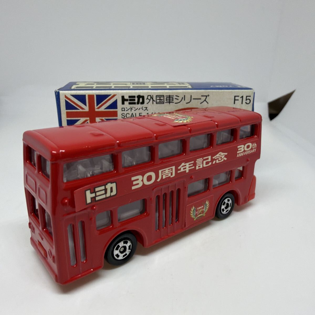 ① トミカ　中国製　青箱　F15 ロンドンバス　当時物　絶版