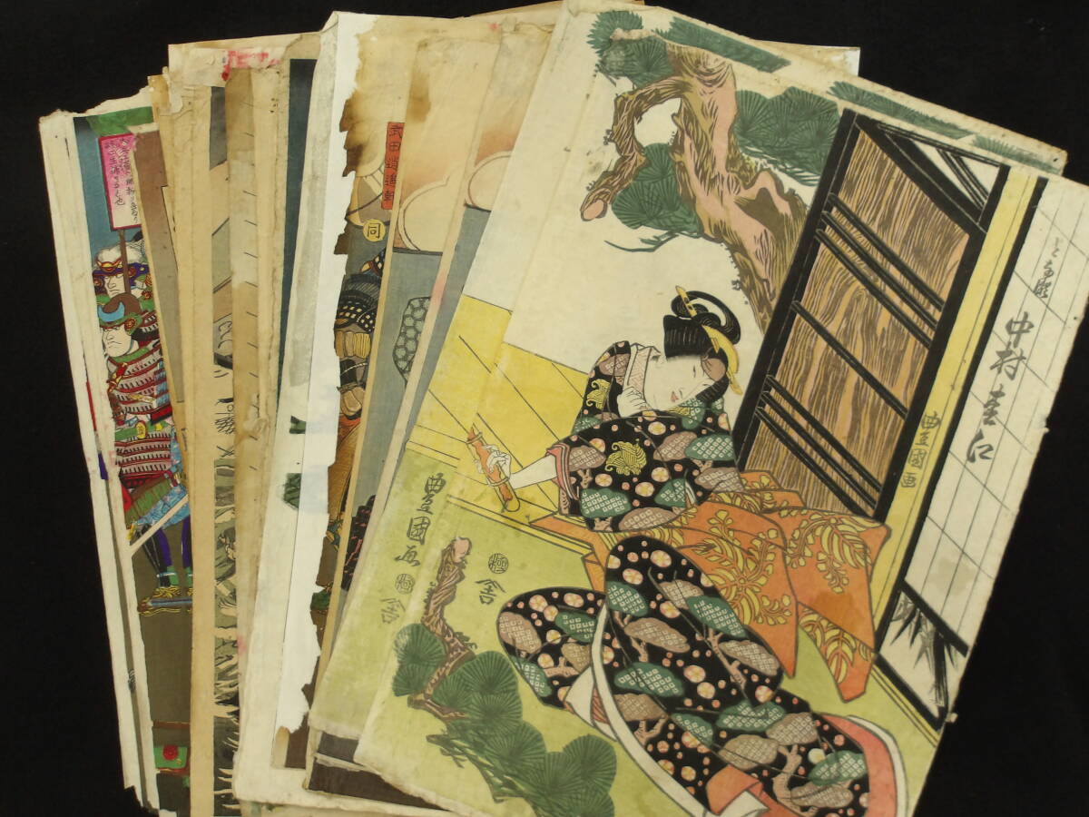 28枚　バラ★木版浮世絵★国貞/豊宣/貞秀/国政他★真作