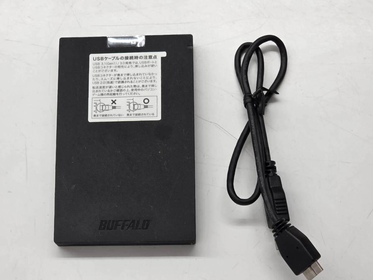AK★ R80602 BUFFALO バッファロー 外付けSSD SSD-PG480U3-BA 480GB ポータブル ★