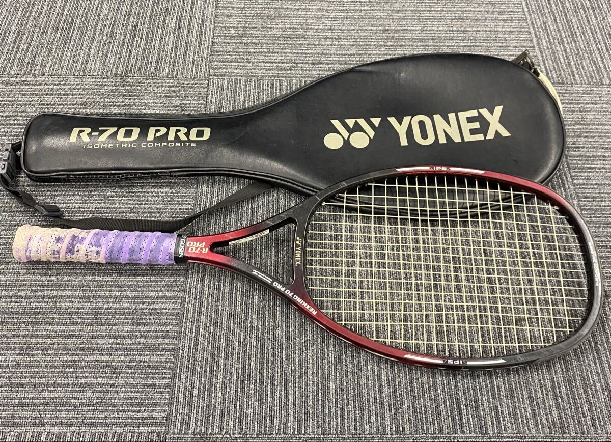 曽我部 5月 No.182 YONEX ヨネックス テニスラケット Rexking レックスキング R-70 PRO 硬式テニスラケット ケース付き 傷汚れ有り