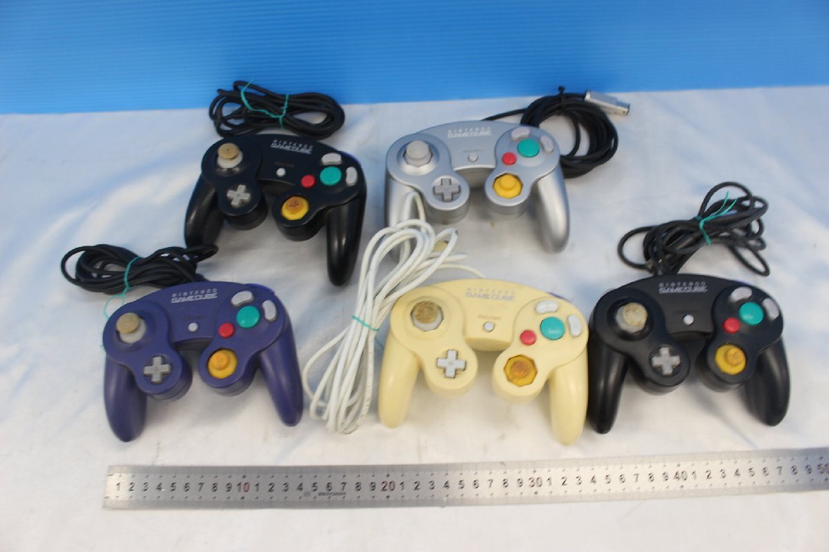 LJ4667★★同梱不可★★GC ゲームキューブ コントローラー DOL-003 5個 まとめ 動作確認済み