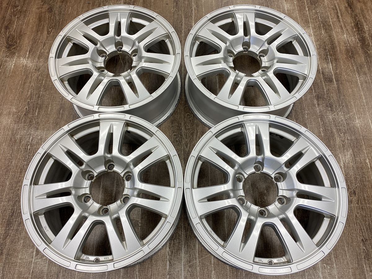 マッドクロス XD-7 7.5J+28 139.7 シルバー ハイラックス サーフ ランドクループラド オーバーフェンダー ハイエース 200 サーフ FJ 