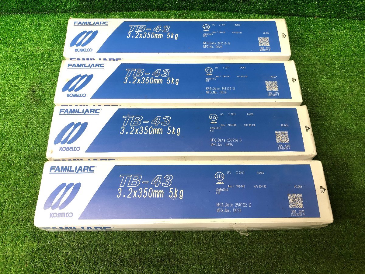 新品未開封 コベルコ KOBELCO 神戸製鋼 溶接棒 TB－43 3.2mm×350mm 20kg 溶接 消耗品