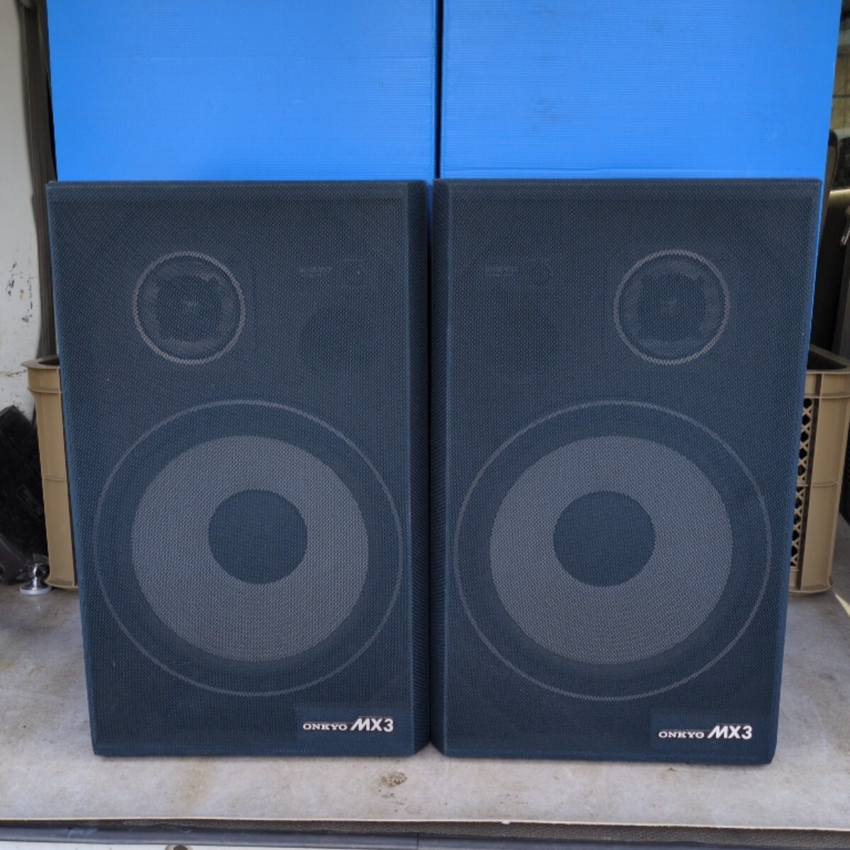 ONKYO MX3 スピーカー ペア オンキョー バスレス型 オーディオ