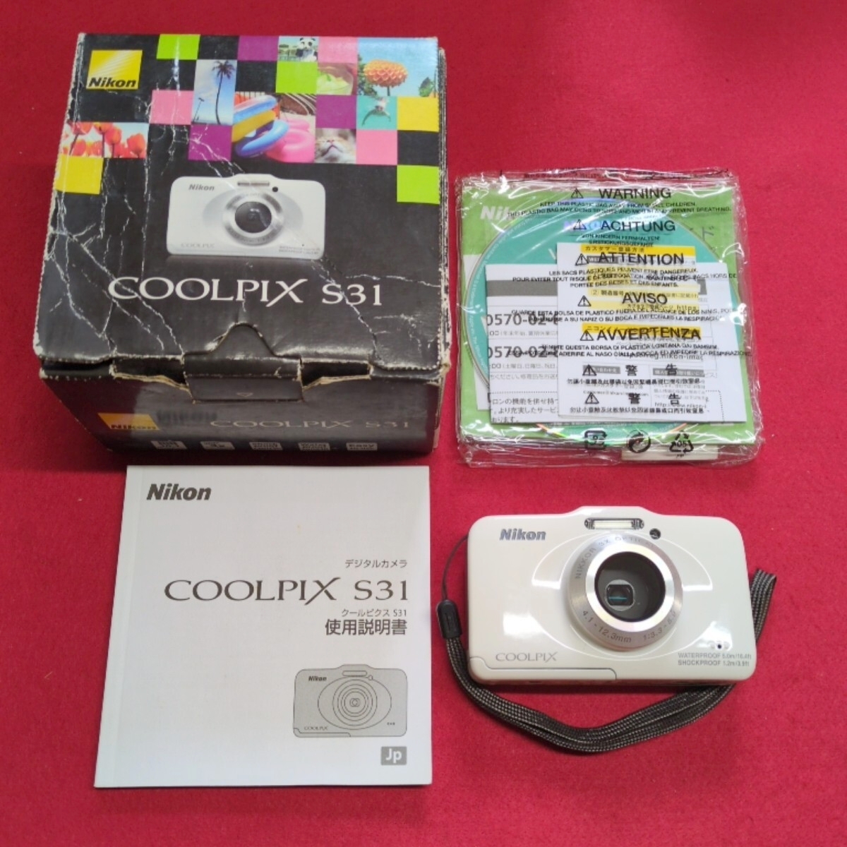 Nikon COOLPIX S31 コンパクトデジタルカメラ デジカメ デジタルカメラ ニコン ホワイト コンデジ