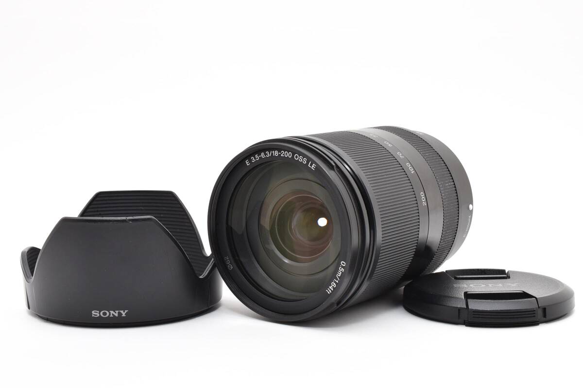 フード付き！Sony 18-200mm F3.5-6.3 E-Mount Lens SEL18200LE　ソニー　カメラレンズ　＃729