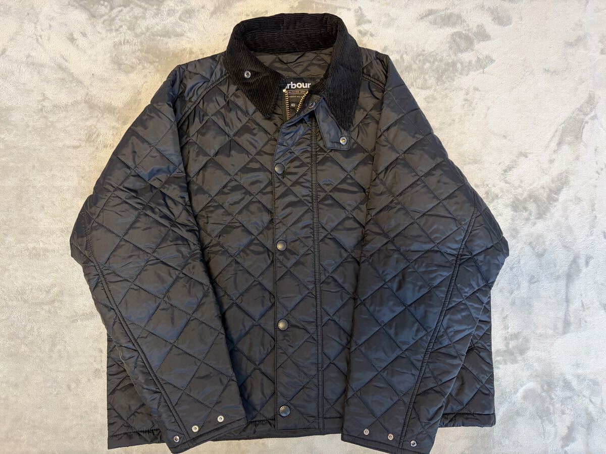 Barbourバブアーキルティングジャケット（40）ブラック