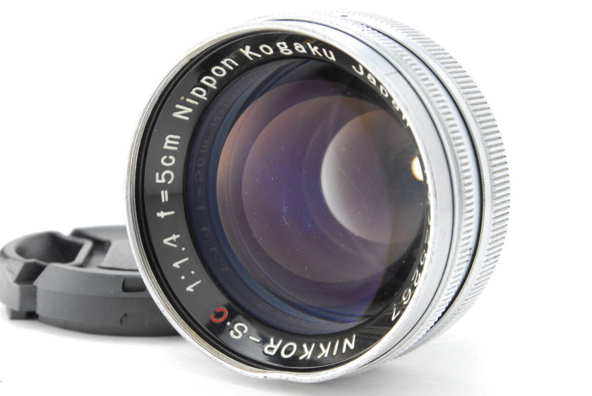 【美品】Nippon Kogaku Nikkor S.C 5cm 50mm f1.4 Nikon S Mount MF Lens ニコン レンズ #B-788