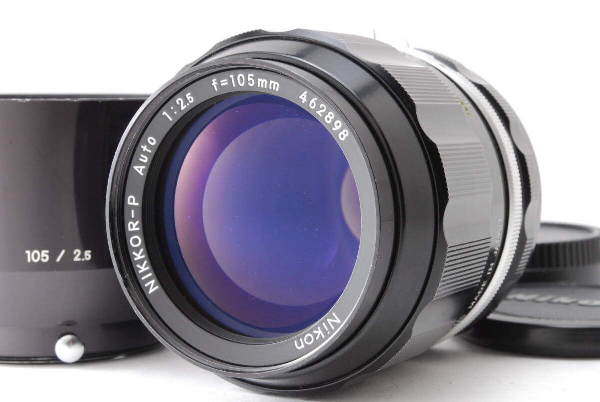 【美品】Nikon Nikkor-P Auto 105mm f/2.5 Non-Ai MF Telephoto Lens ニコン レンズ #B-806