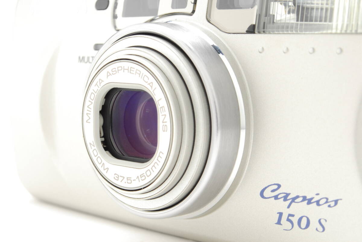 【美品】Minolta Capios 150S Silver Point & Shoot 35mm Film Camera ミノルタ フィルム カメラ #B-813