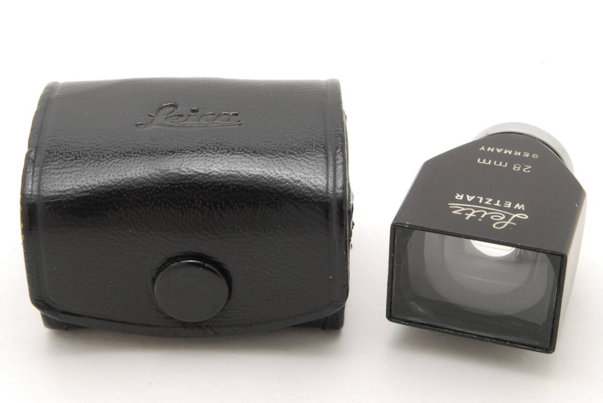 【美品】Leica 28mm SLOOZ 12007 Viewfinder Black Leitz Wetzlar Finder ライカ ビュー ファインダー #B-822