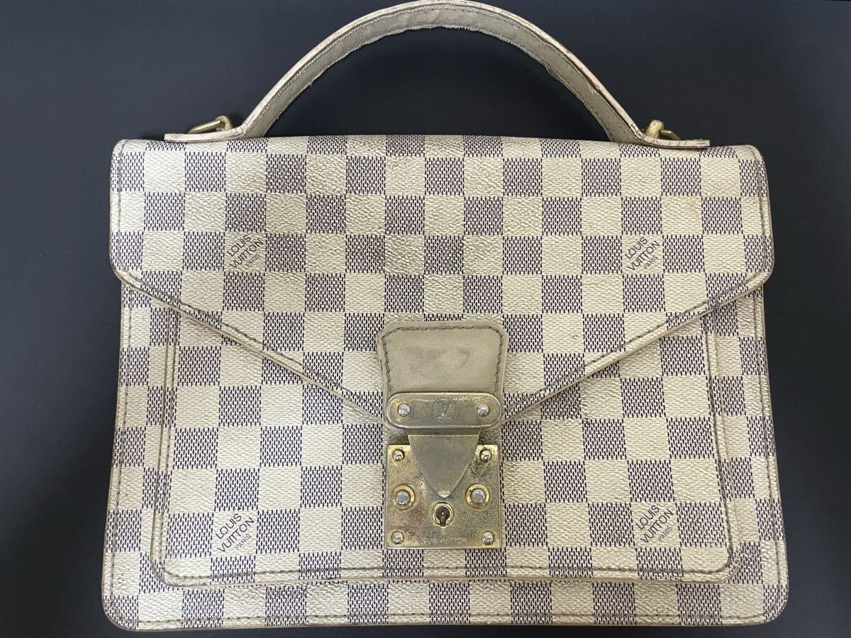 LOUIS VUITTON ルイヴィトン ダミエ アズール モンソー ハンドバッグ