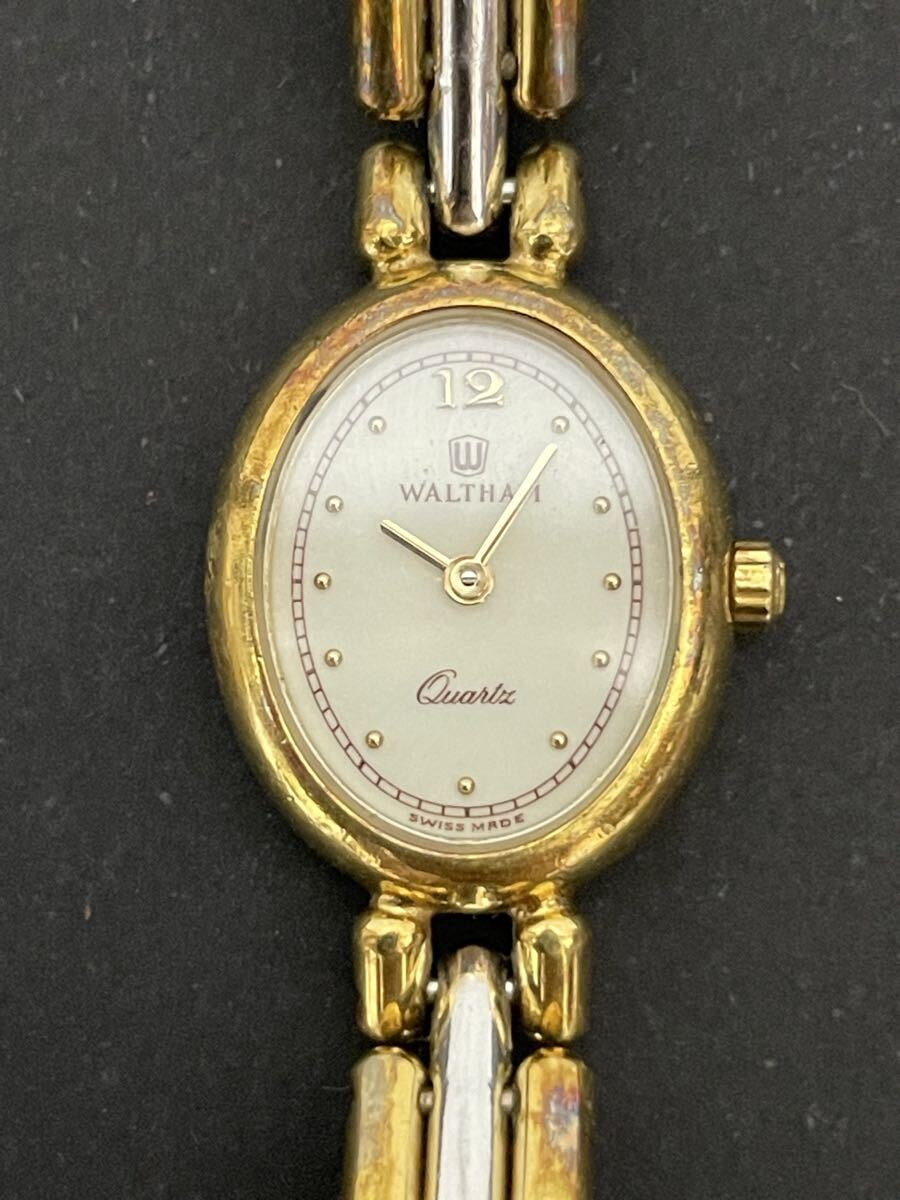 WALTHAM ウォルサム Quartz クォーツ レディース腕時計 ゴールドカラー