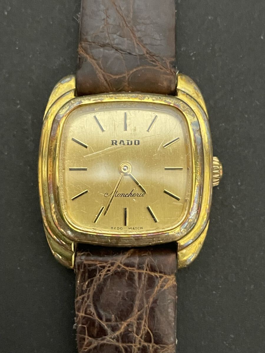 RADO ラドー Moncherie モノシェリー 手巻き 腕時計 ゴールド