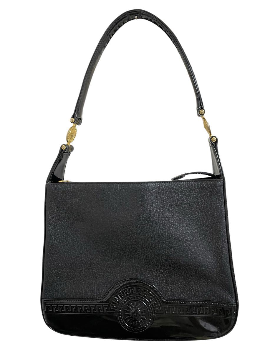 VERSACE ヴェルサーチ サンバースト ショルダーバッグ ブラック