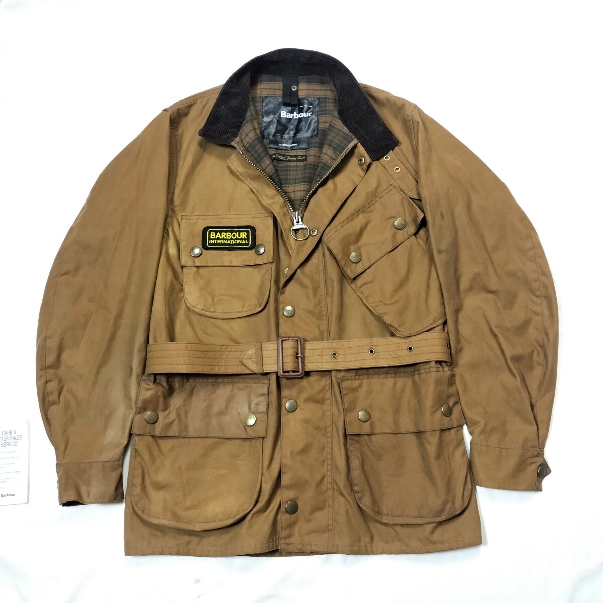 00s Barbour international c36バーク ブラウン バブアー インターナショナル 3クラウン
