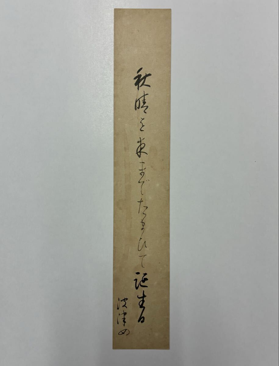 ８４　山口波津女 肉筆短冊 自筆 直筆 俳句 俳人 山口梅子