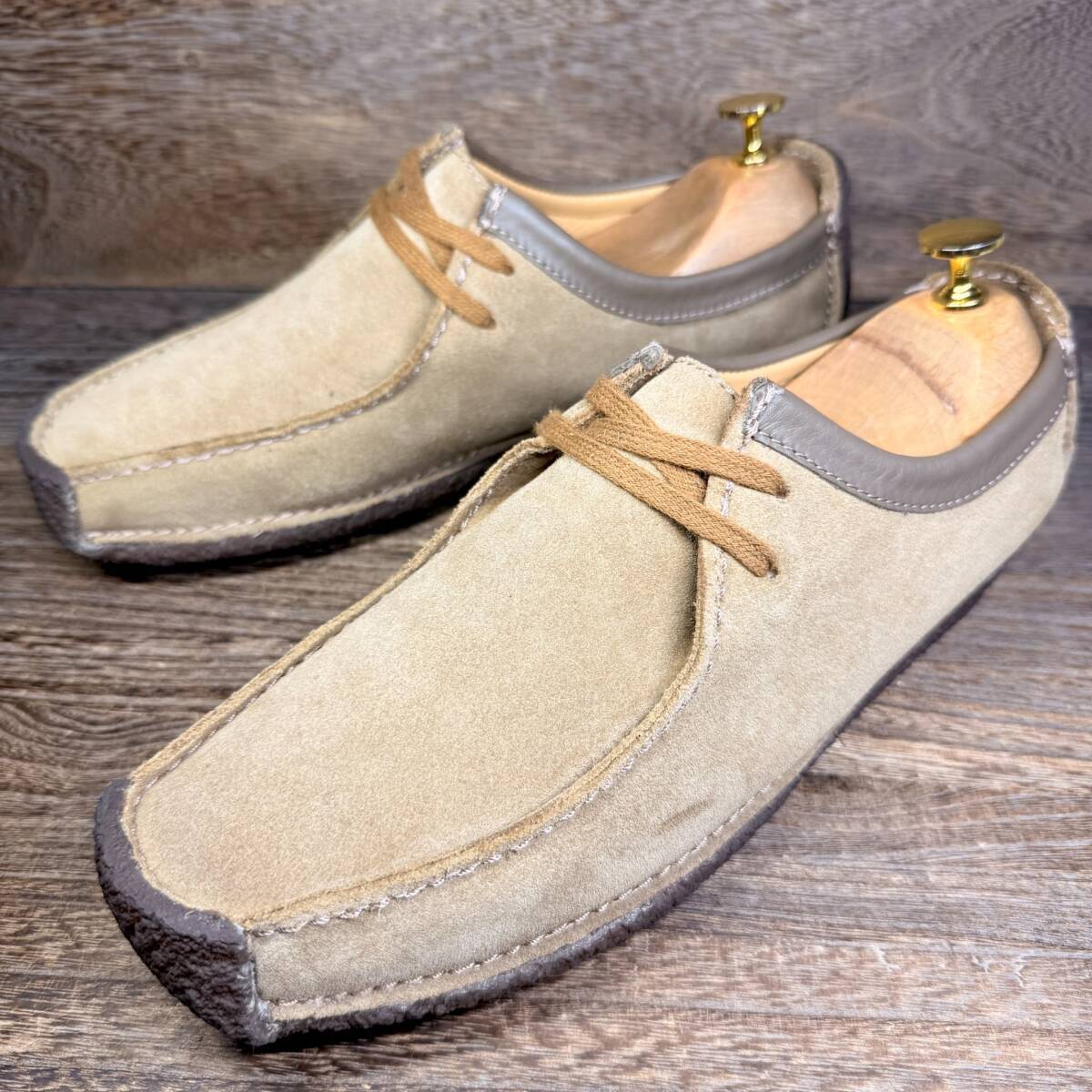【美品】◆Clarks Natalie◆クラークス ナタリー 26.0cm（表記EU41 1/2）チャッカブーツ スエード メンズ 革靴 靴 レザー 中古 宅急便 即決