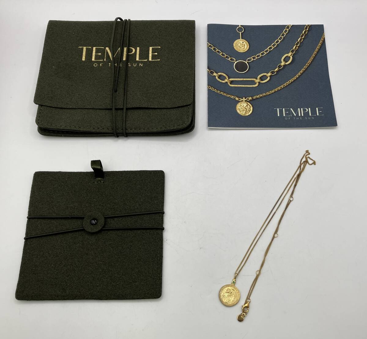【9037】 TEMPLE OF THE SUN　コインネックレス　川口春奈