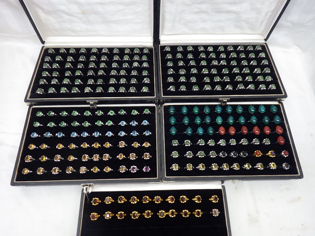 アクセサリー　指輪　リング　SILVER G刻印　まとめて260点　676g　リングケース5個付き