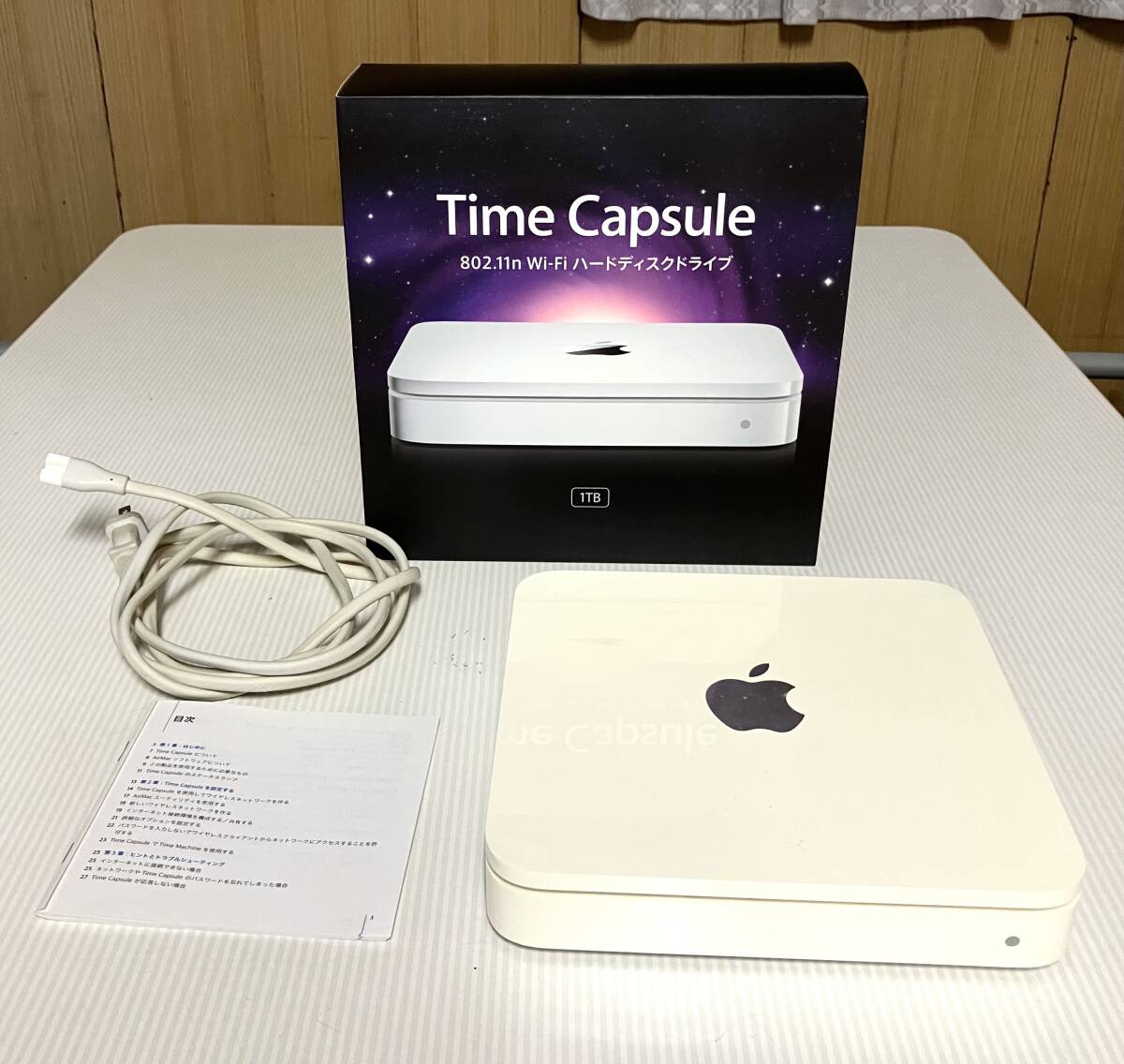 Apple Time Capsule (1TB) Wi-Fi ハードディスクドライブ　MC343J/A Model No.A1355