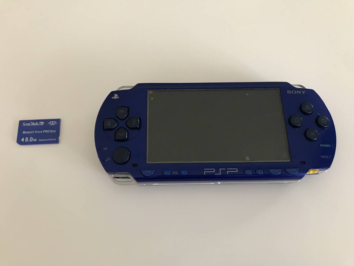 ソニー　PSP プレイステーションポータブル 本体 PSP-1000　ゲーム機　8GB メモリカード付け　送料230円