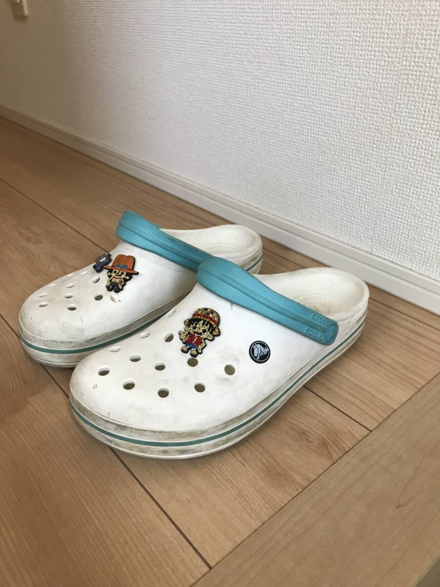 クロックス　Crocs　サンダル　クロックバンド　ホワイト　靴　CROCS M8 W10 サイズ : 26CM
