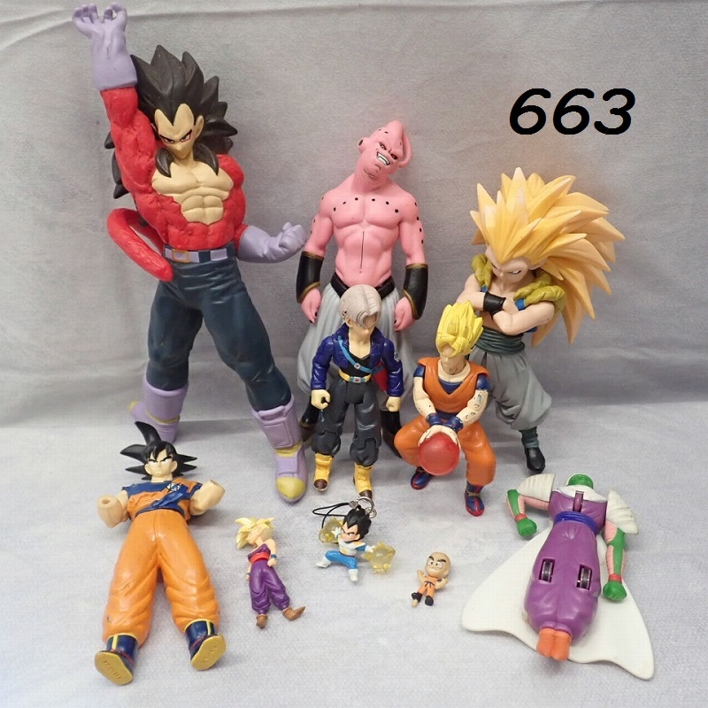 ●MK-663 ドラゴンボール　3.GT　サイヤ人悟空　魔人ブウ　ゴテンクス　フィギュア　ソフビ　まとめ売り　60サイズ　20260603