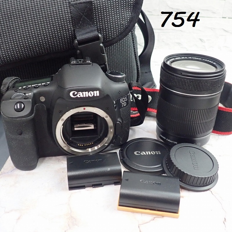 ●MK-754　CANON　DS126251　EOS　7D　　EF-S　18-135㎜ 1:3.5-5.6IS デジタル一眼カメラ　レンズ　80サイズ　20260603
