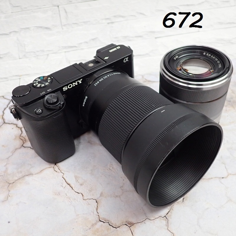 ●MK-672　SONY　α6000　SIGMA　30㎜　1:1.4　DC　DN　Φ52／LH586-01　/E3.5-5.6/18-55 OSS Φ49　60サイズ　20260604