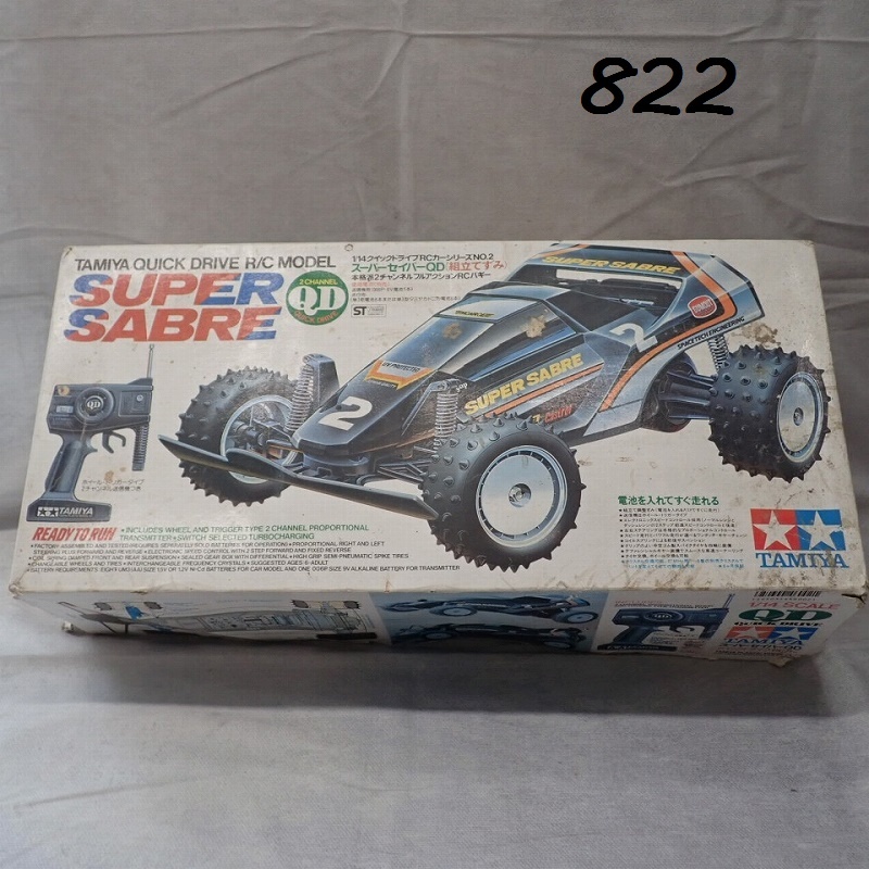●MK-822　TAMIYA 1/14スケール　スーパーセイバーOD　クイックドライブRCカー　動作ノーチェック現状　100サイズ　20260604