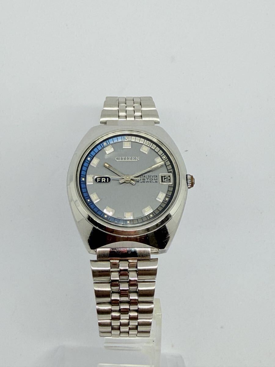 CITIZEN CRYSTAL SEVEN CUSTOM 23 JEWELS 自動巻き 腕時計　稼動品