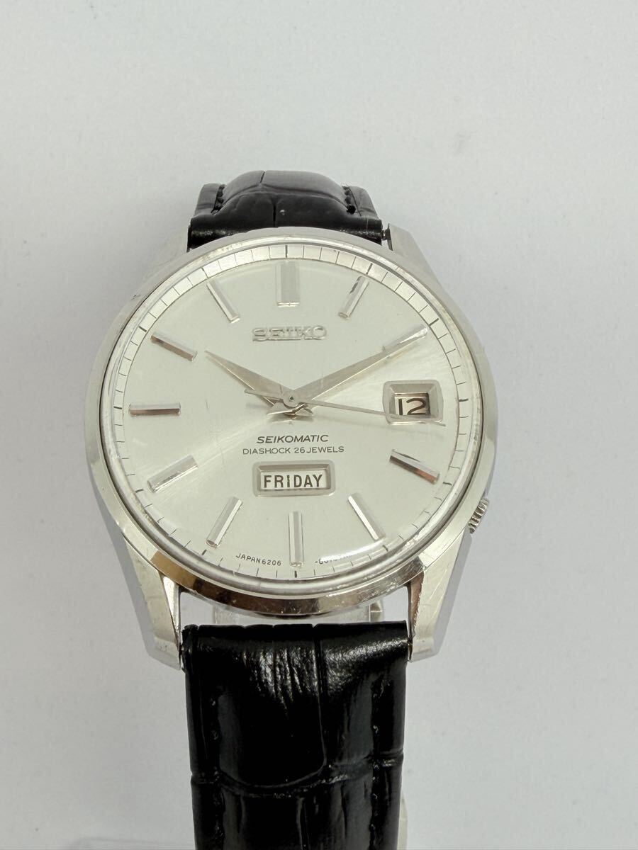 SEIKO SEIKOMATIC DIASHOCK 26 JEWELS 自動巻き 6206-8040 稼働品