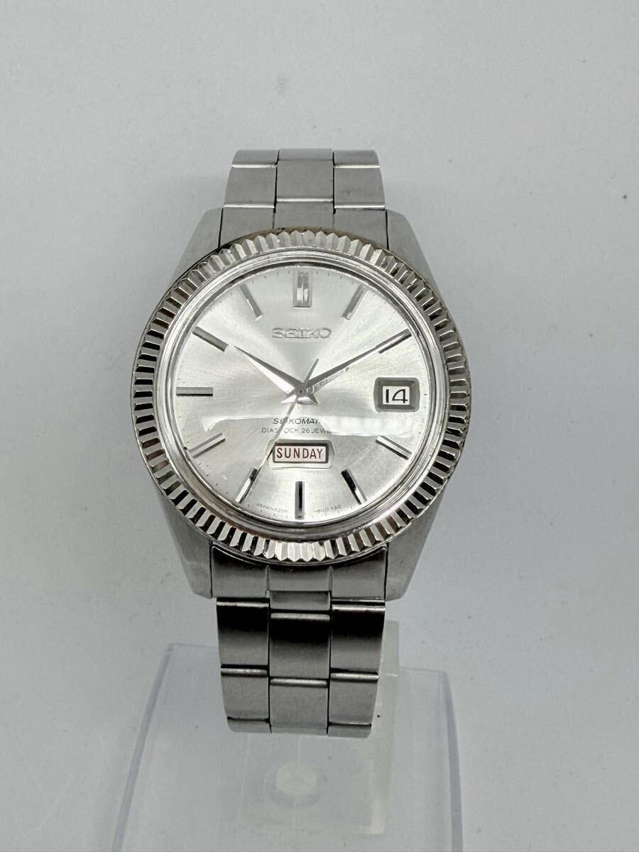 SEIKO Seikomatic Weekdater 6206-8080 自動巻き デイデイト 26石 稼働品