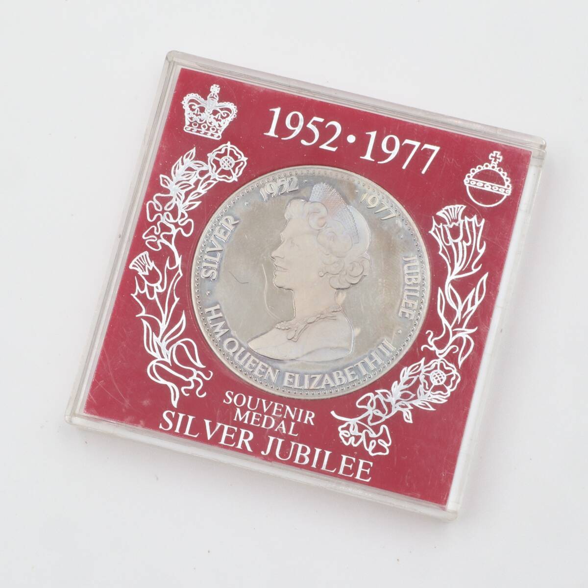 ★エリザベス2世 1952-1977年 シルバージュビリー 25年記念メダル SOUVENIR MEDAL SILVER JUBILEE