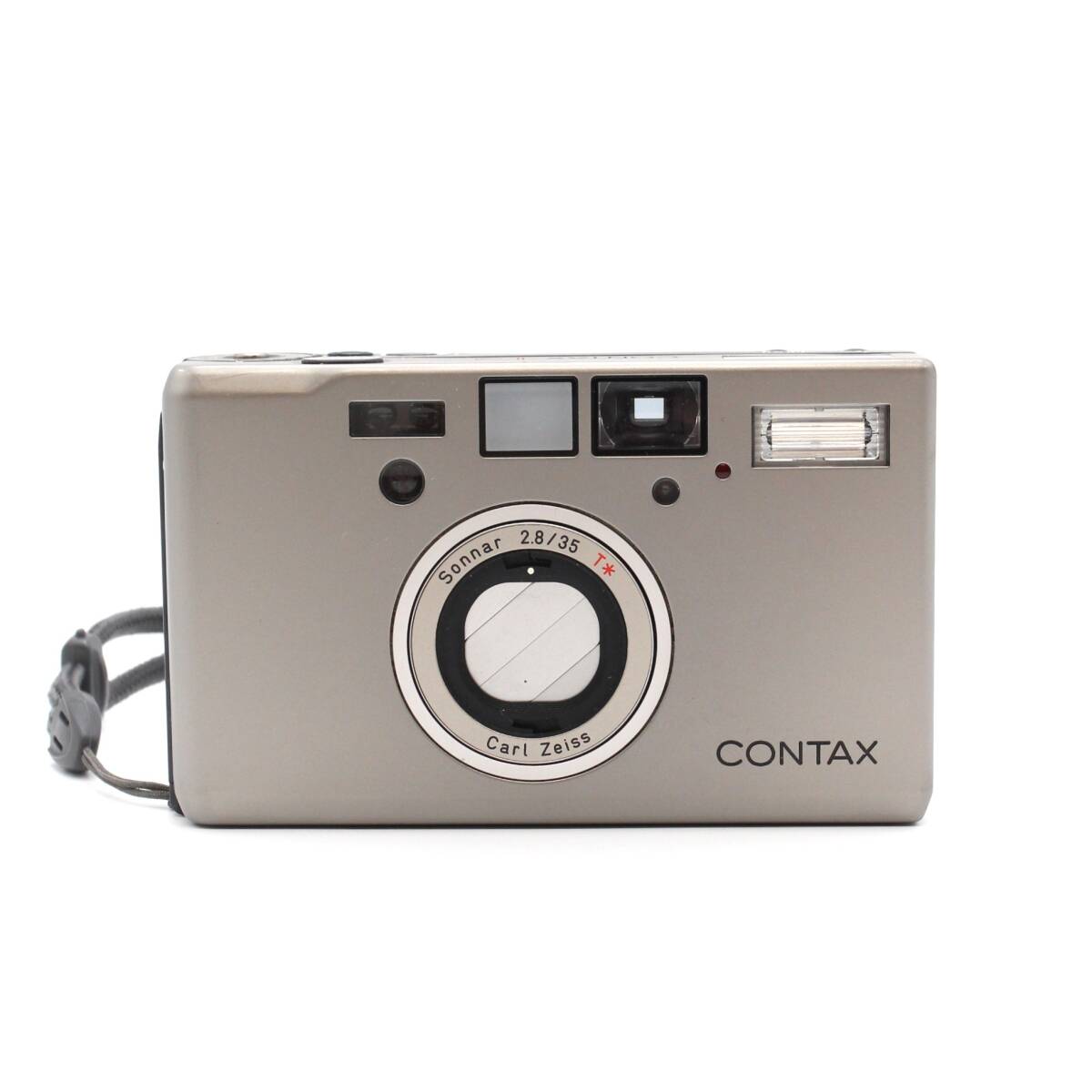 希少 【CONTAX コンタックス】 T3 Carl Zeiss Sonnar 35mm F2.8 コンパクトフィルムカメラ チタンシルバー系 レア