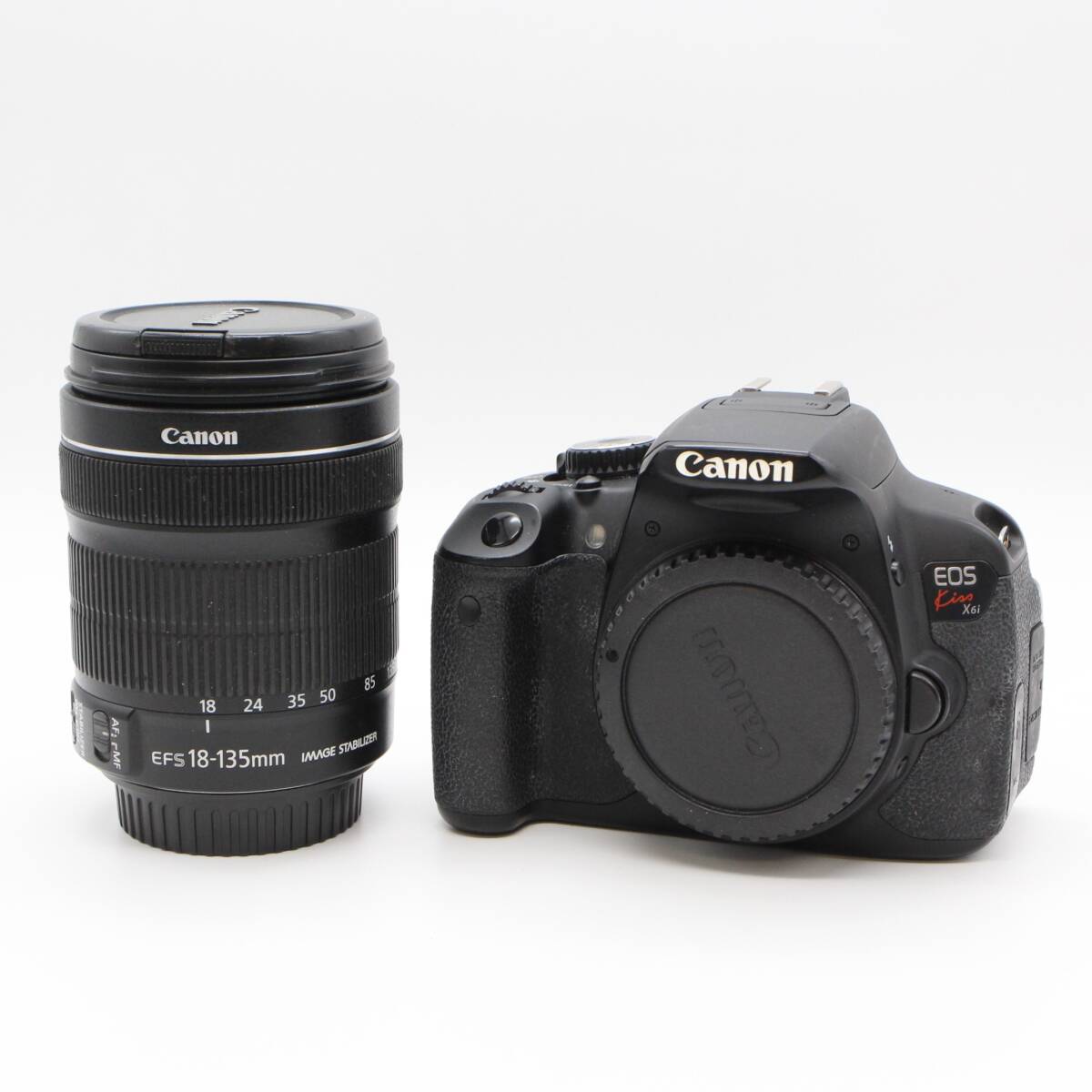 【Canon キャノン】 EOS KISS X6i DS126371 デジタル一眼レフカメラ EF-S 18-135mm 1:3.5-5.6 レンズ 通電確認済み 付属品あり