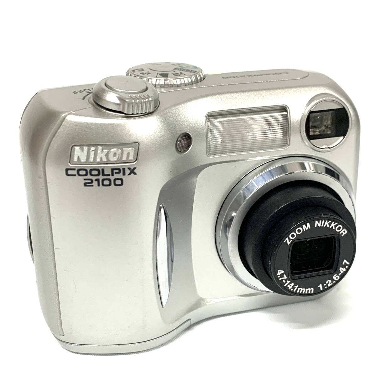 1円～ 6TA69110526 Nikon ニコン COOLPIX E2100 クールピクス コンパクトデジタルカメラ デジカメ 乾電池式 通電確認 撮影未確認 現状品