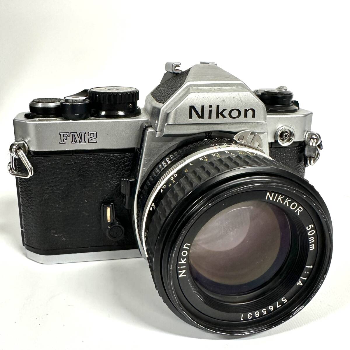 1円～ 6TA43280526 NIKON ニコン FM2 一眼レフ フィルムカメラ ボディ レンズ - NIKKOR 50mm 1:1.4 撮影機器 通電動作未確認 現状品