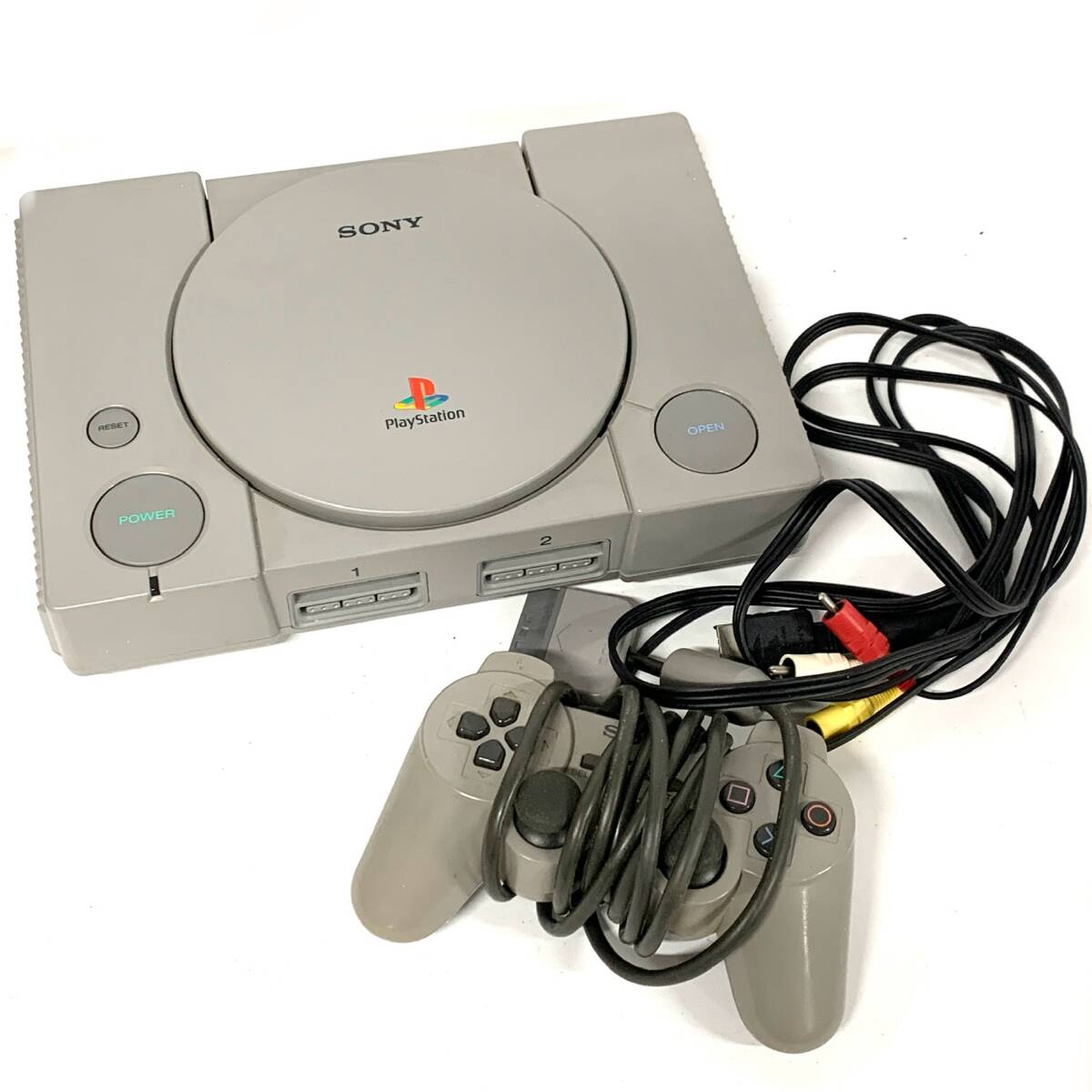1円～ 0TA18260526 SONY ソニー PlayStation PS1 コントローラー付き 電源ケーブル付き 本体 ゲーム機 SCPH-7500 通電動作未確認 現状品