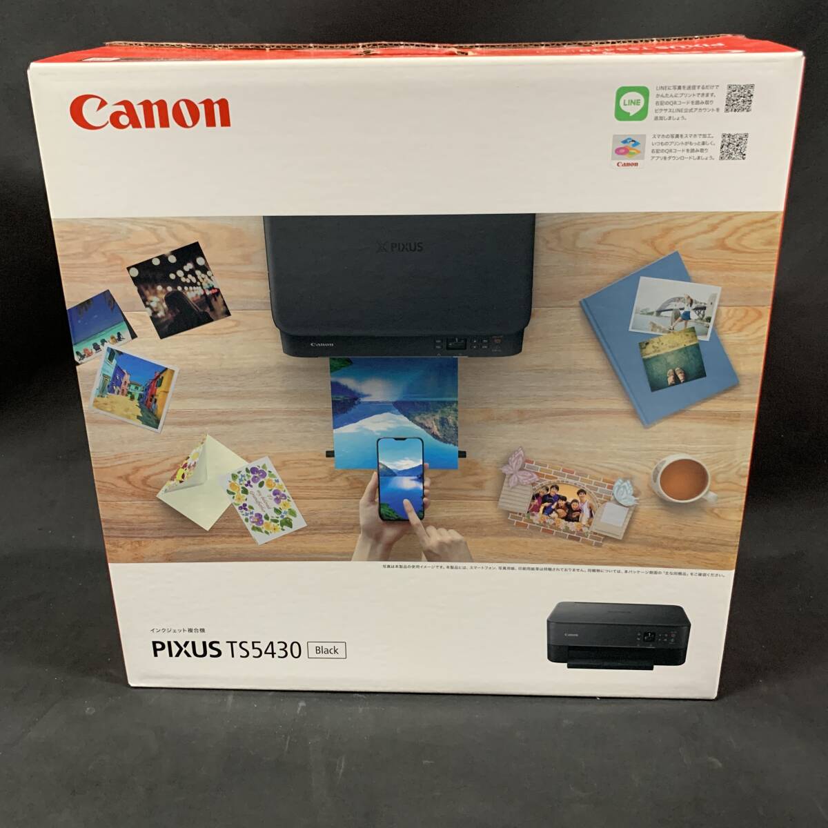 1円～ 4TA21750526 Canon キャノン PIXUS ピクサス インクジェット複合機 箱付き 説明書付き TS5430 通電動作未確認 現状品