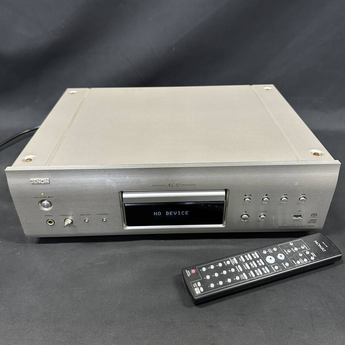 1円～ 2TA50480526 DENON デノン プリメインアンプ リモコン付き オーディオ機器 DCD-1500SE 2011年製 通電確認 動作未確認 現状品