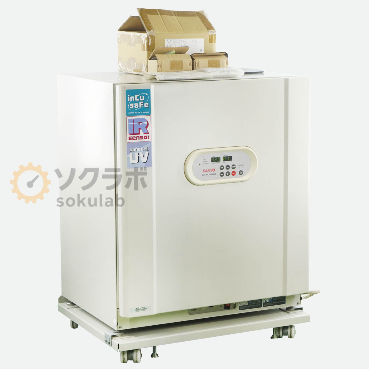 [DW]8日保証 MCO-20AIC SANYO 215L 台車付 サンヨー CO2 INCUBATOR 三洋電機 CO2インキュベーター[08390-0002]