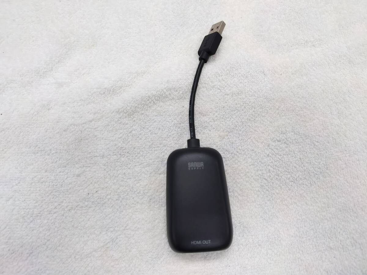 USB-CVU3HD1 動作確認済　USB-HDMIディスプレイアダプタ SANWA サンワサプライ（USB-CVU3HD1N）フルHD対応　USB3.2Gen1　2048×1152対応