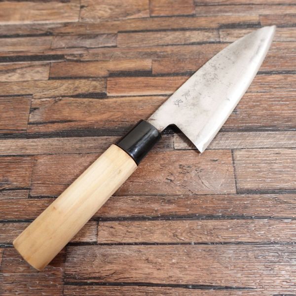 美食家 相出刃包丁 研ぎ済 薄手 出刃包丁 片刃 155mm