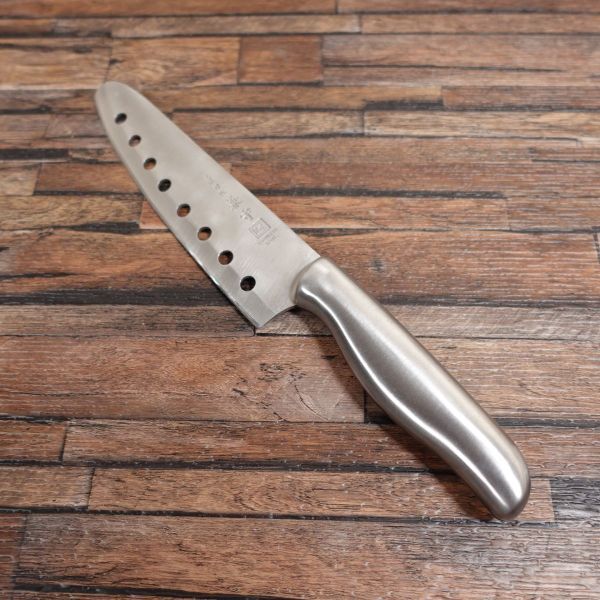 兼守 三徳包丁 研ぎ済 穴あき 万能包丁 刀匠兼守 美濃 ステンレス 170mm